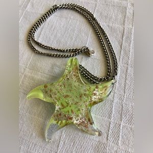Murano Glass Starfish Necklace